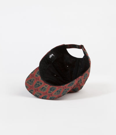 Stussy Mask Pattern Low Pro Cap - Brown