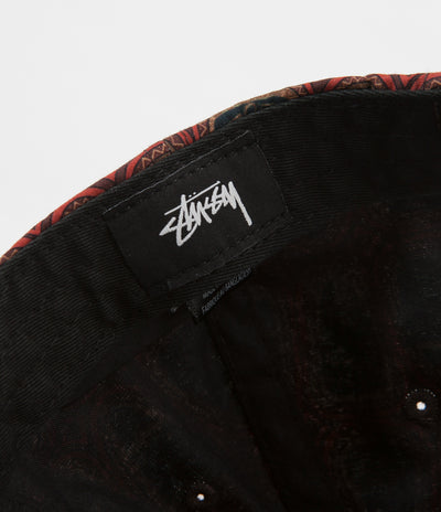 Stussy Mask Pattern Low Pro Cap - Brown