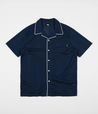 Stussy Mesh Short Sleeve Shirt - Navy