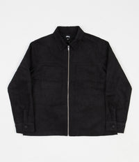 Stussy Micro Suede Work Shirt - Black