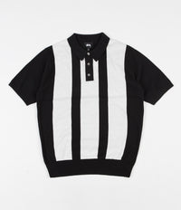 Stussy Miles Polo Sweatshirt - Black