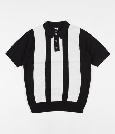 Stussy Miles Polo Sweatshirt - Black