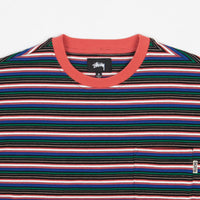 Stussy Mini Stripe T-Shirt - Red thumbnail