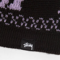 Stussy Mohair Mushroom Beanie - Black thumbnail