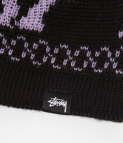 Stussy Mohair Mushroom Beanie - Black