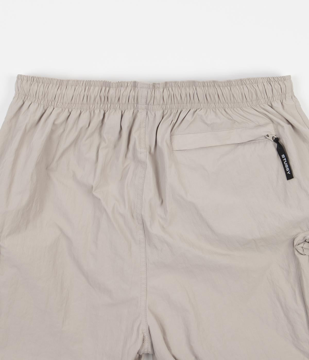 Stussy Nylon Approach Shorts - Stone Grey | Flatspot