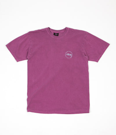 Stussy Old Stamp Pigment Dyed T-Shirt - Berry