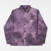 Stussy Overdyed Seersucker Chore Jacket - Purple thumbnail