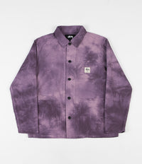 Stussy Overdyed Seersucker Chore Jacket - Purple | Flatspot