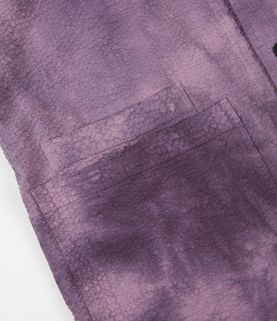 Stussy Overdyed Seersucker Chore Jacket - Purple