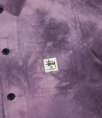 Stussy Overdyed Seersucker Chore Jacket - Purple | Flatspot