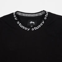 Stussy Owen Long Sleeve T-Shirt - Black thumbnail