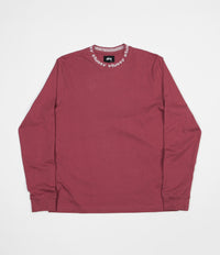 Stussy Owen Long Sleeve T-Shirt - Maroon