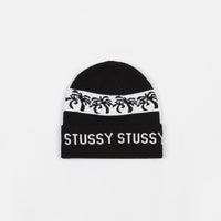 Stussy Palmtree Cuff Beanie - Black thumbnail