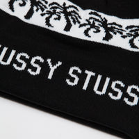 Stussy Palmtree Cuff Beanie - Black thumbnail