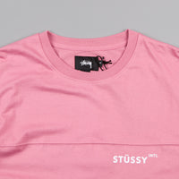 Stussy Panel Crew Jersey - Pink thumbnail