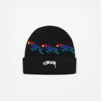 Stussy Parrot Cuff Beanie - Black thumbnail