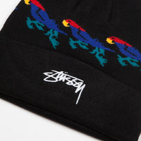 Stussy Parrot Cuff Beanie - Black thumbnail