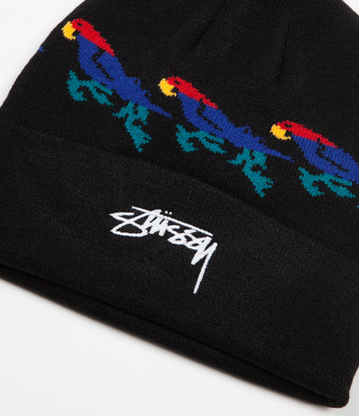 Stussy Parrot Cuff Beanie - Black