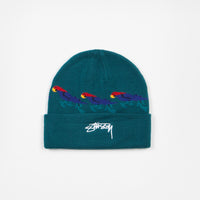 Stussy Parrot Cuff Beanie - Teal thumbnail