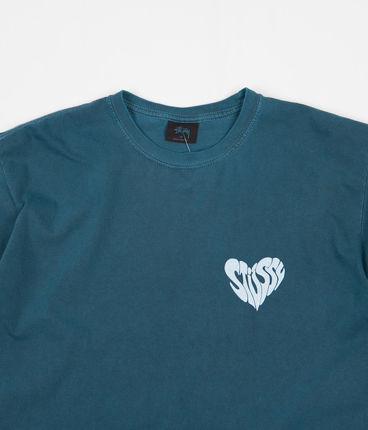 Stussy Peace Pigment Dyed T-Shirt - Slate | Flatspot