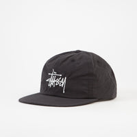 Stussy Peached Nylon Basic Cap - Black thumbnail