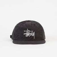 Stussy Peached Nylon Basic Cap - Black thumbnail