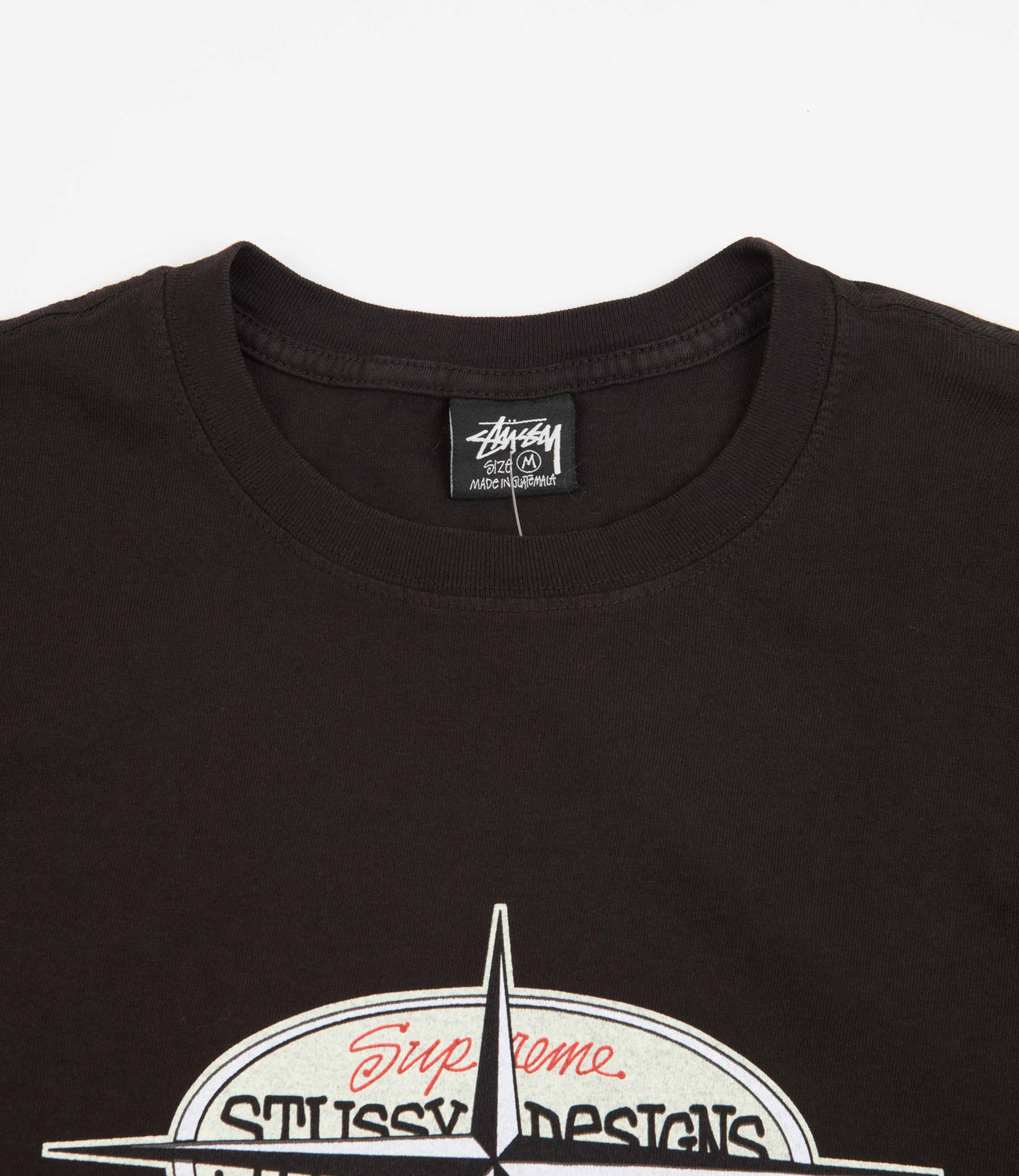 Stussy Points Pigment Dyed T-Shirt - Black | Flatspot