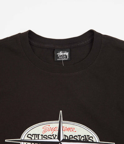 Stussy Points Pigment Dyed T-Shirt - Black