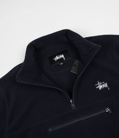 Stussy Polar Mock Neck Fleece - Navy