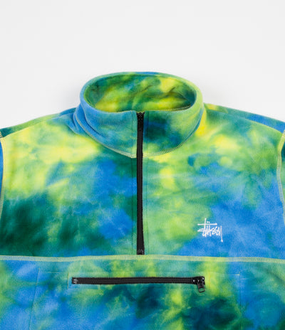 Stussy Polar Mock Neck Fleece - Tie Dye