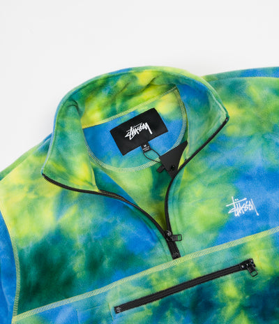 Stussy Polar Mock Neck Fleece - Tie Dye