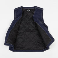 Stussy Poly Cotton Work Vest - Navy thumbnail