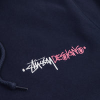 Stussy Positive Vibrations Applique Hoodie - Navy thumbnail