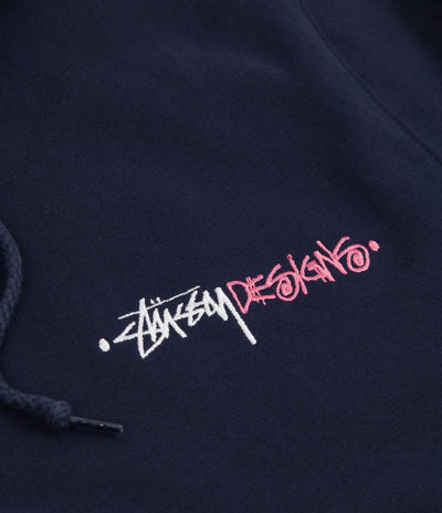 Stussy Positive Vibrations Applique Hoodie - Navy