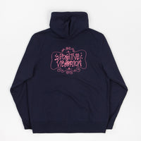 Stussy Positive Vibrations Applique Hoodie - Navy thumbnail