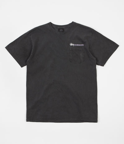 Stussy Post Modern Root Pigment Dyed Pocket T-Shirt - Black