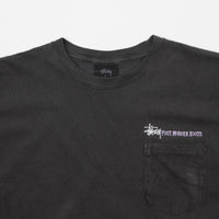 Stussy Post Modern Root Pigment Dyed Pocket T-Shirt - Black thumbnail