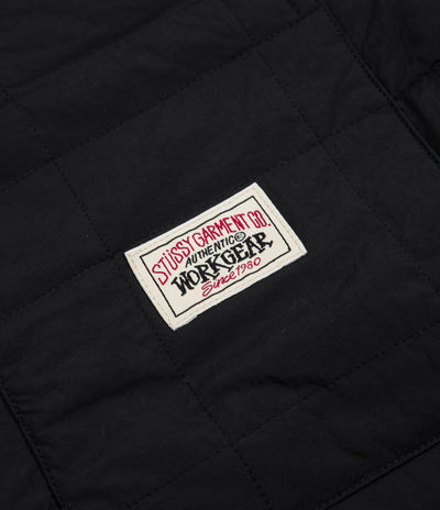 Stussy Quilted Fatigue Shirt - Black