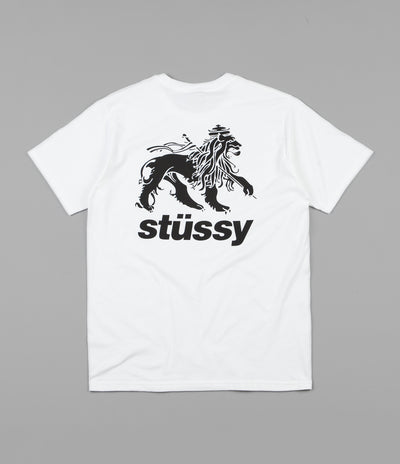 Stussy Rasta Lion T-Shirt - White