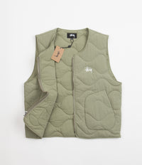 Stussy Recycled Nylon Liner Vest - Coyote | Flatspot