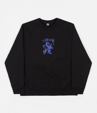 Stussy Regal Applique Crewneck Sweatshirt - Black