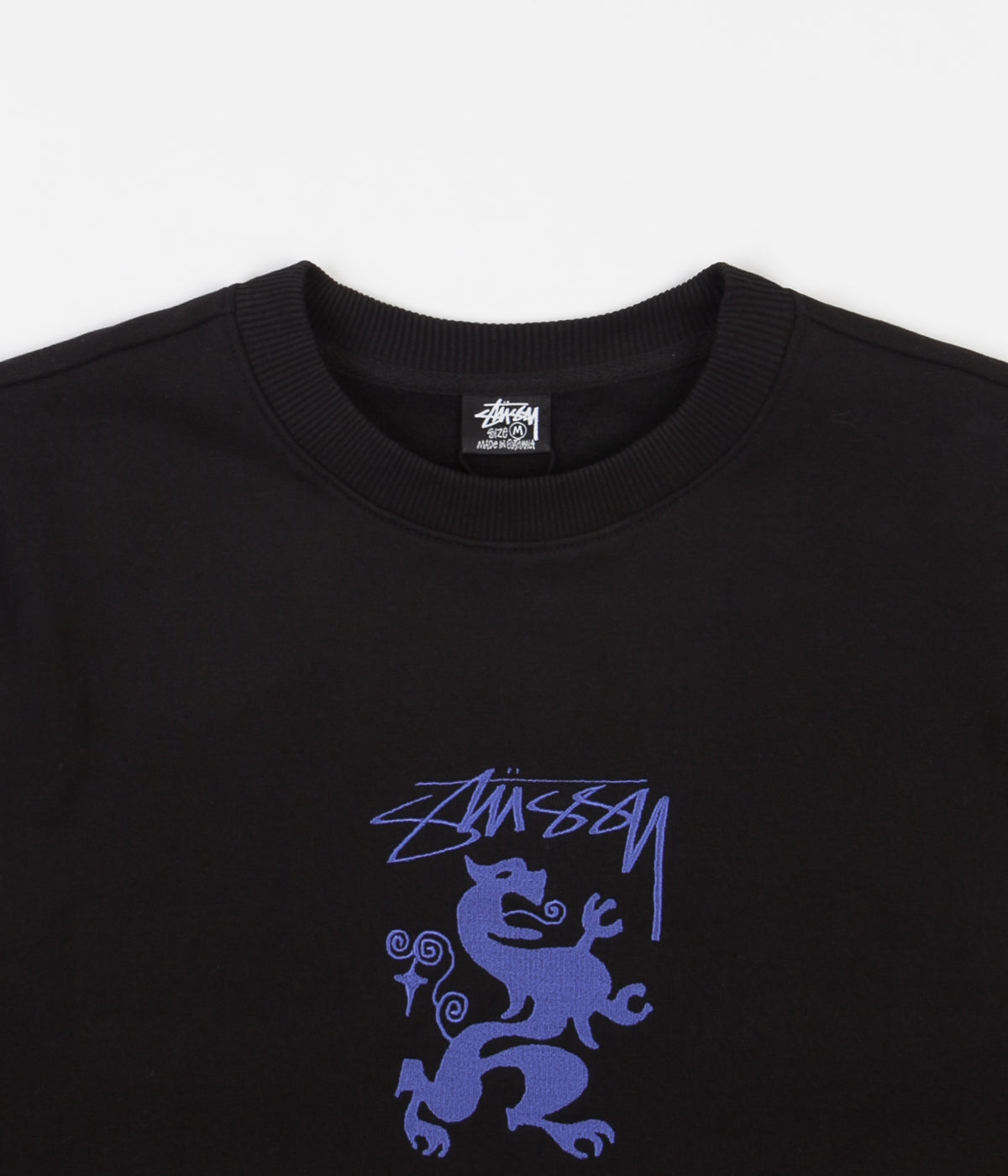 Stussy Regal Applique Crewneck Sweatshirt - Black | Flatspot