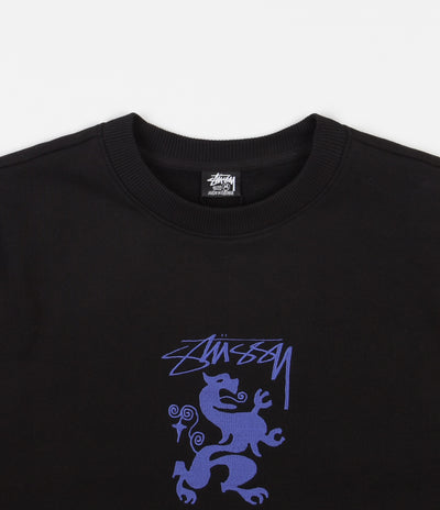 Stussy Regal Applique Crewneck Sweatshirt - Black