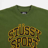 Stussy Relaxed Oversized Crewneck Sweatshirt - Green | Flatspot