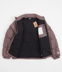 Stussy Ripstop Down Puffer Jacket - Rose | Flatspot