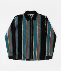 Stussy Roland Stripe Full Zip Jacket - Black