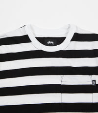 Stussy Rudy Stripe Long Sleeve T-Shirt - Black | Flatspot