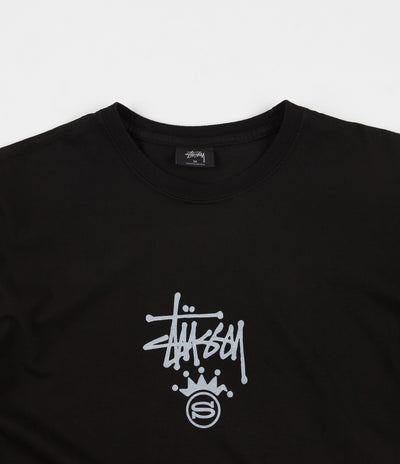 Stussy S Crown Pigment Dyed T-Shirt - Black