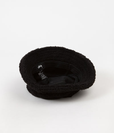 Stussy Sherpa Fleece Bucket Hat - Black